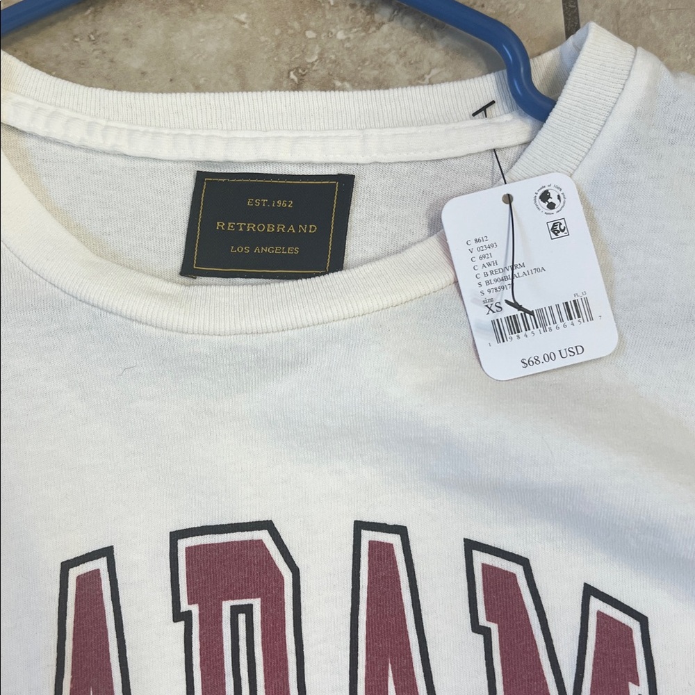 Alabama Crimson Tide White Short Sleeve Tee - Picture 2 of 2